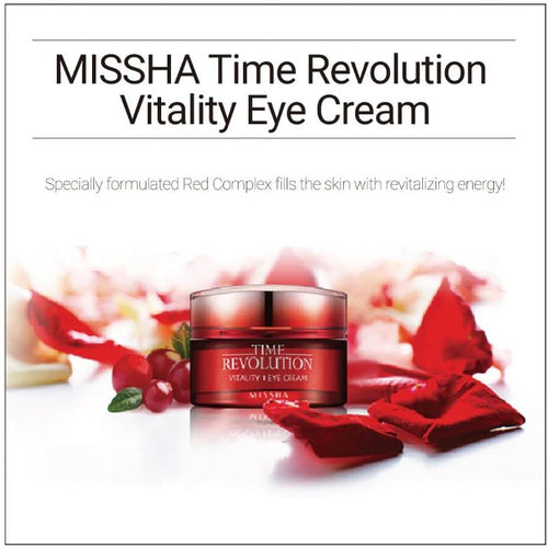 MISSHA タイムレボリューション バイタリティ アイクリーム 25g – 小じわ＆目元のむくみをケア