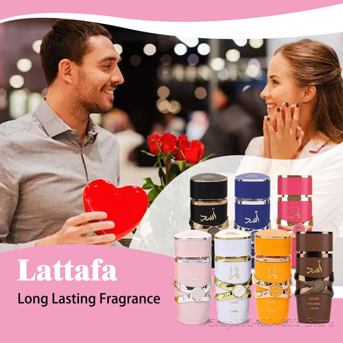 Lattafa（ラッタファ）香水セット｜女性用ヤーラ＆男性用アサドバーボン｜アラビアン香水・長時間持続タイプ