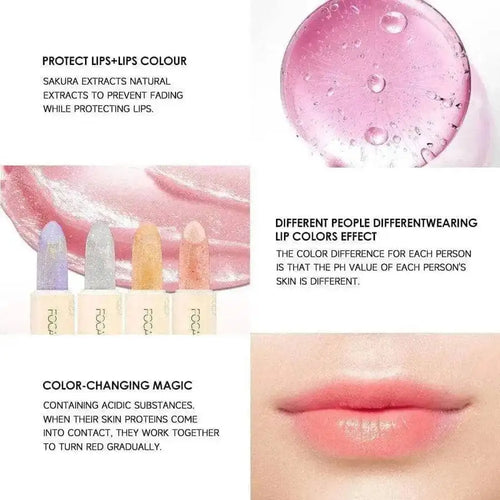 FOCALLURE Glitter Lip Balm – 8 Colors, Moisturizing & Plumping Long-Lasting Lipstick