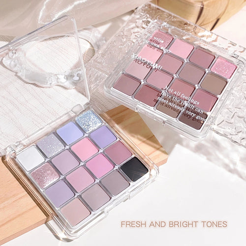 Sixteen-color sunset magic eye shadow