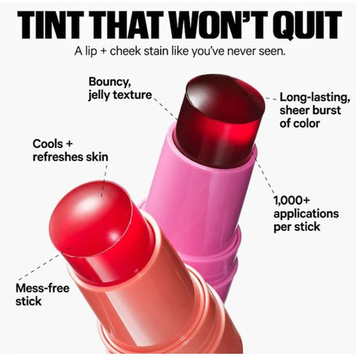 Milk Jelly Tint 3 em 1 – Blush, Batom e Bastão para Contorno com Acabamento Matte de Longa Duração