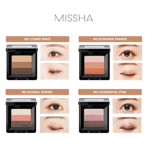 MISSHA トリプルアイシャドウパレット 2g – 韓国製・防水＆輝きのあるアイメイク