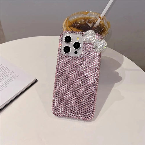 Premium Diamond Bow Case – Cute & Stylish Cover for iPhone 11–16 Pro Max