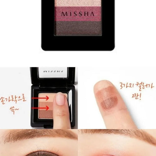 MISSHA トリプルアイシャドウパレット 2g – 韓国製・防水＆輝きのあるアイメイク
