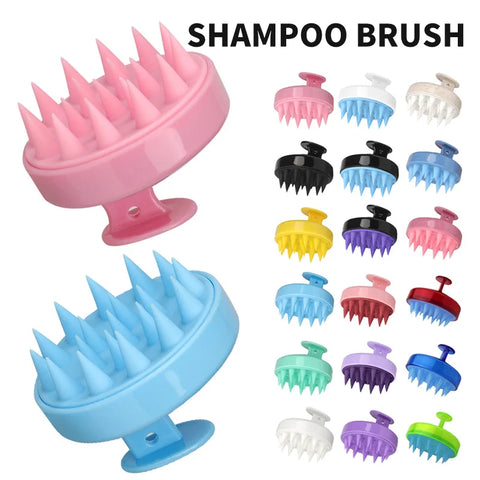 Silicone Scalp Shampoo Brush – Deep Cleansing & Massage Comb for Hair & Body