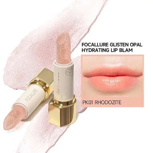 FOCALLURE Glitter Lip Balm – 8 Colors, Moisturizing & Plumping Long-Lasting Lipstick