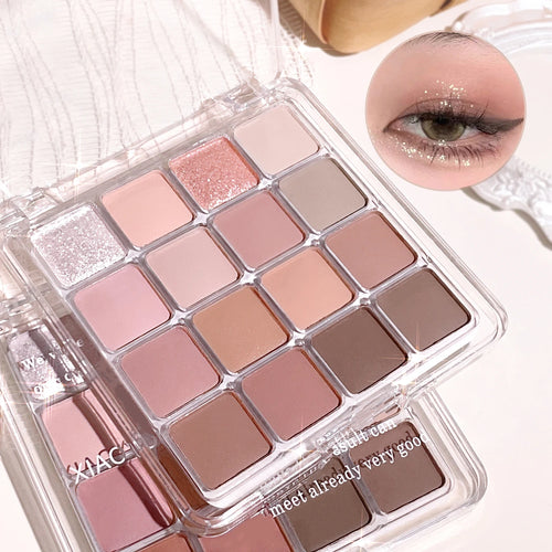 Sixteen-color sunset magic eye shadow