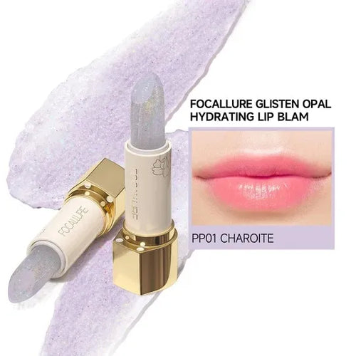 FOCALLURE Glitter Lip Balm – 8 Colors, Moisturizing & Plumping Long-Lasting Lipstick