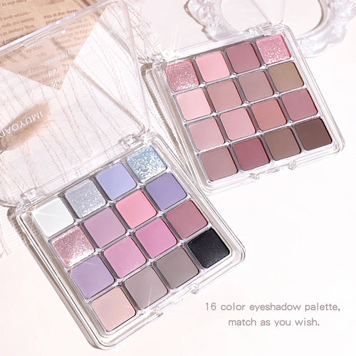 Sixteen-color sunset magic eye shadow