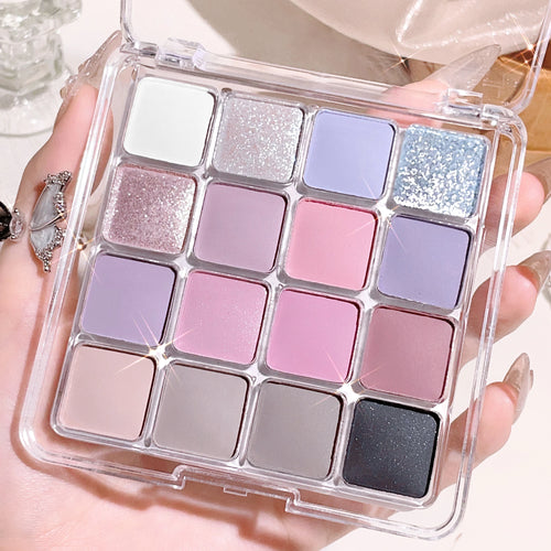 Sixteen-color sunset magic eye shadow
