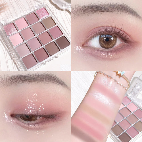 Sixteen-color sunset magic eye shadow