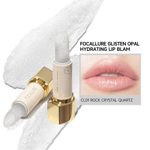 FOCALLURE Glitter Lip Balm – 8 Colors, Moisturizing & Plumping Long-Lasting Lipstick