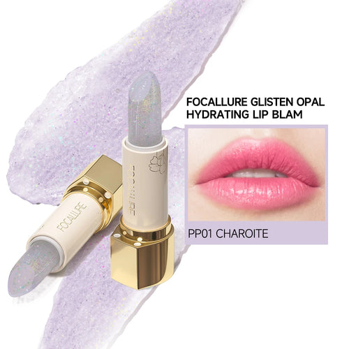 FOCALLURE Glitter Lip Balm – 8 Colors, Moisturizing & Plumping Long-Lasting Lipstick