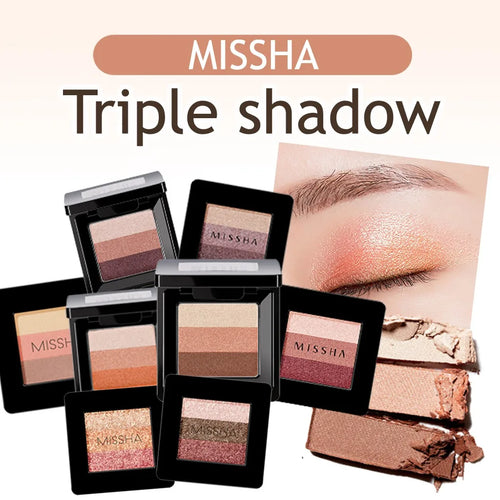 MISSHA トリプルアイシャドウパレット 2g – 韓国製・防水＆輝きのあるアイメイク