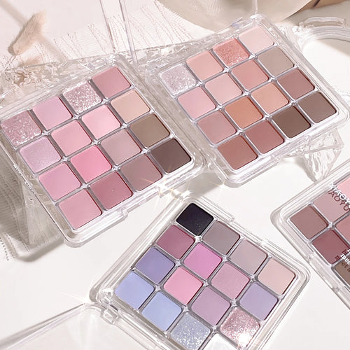 Sixteen-color sunset magic eye shadow